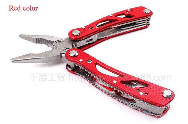 Novo design workpro 15 em 1 premium bolso multitool com bainha faca alicate viu chave de fenda tesoura ferramentas ao ar livre