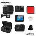 Orbmart 60 m caso habitação à prova dorbágua para gopro hero 8 mergulho preto capa protetora mergulho subaquático para go pro 8 acessórios