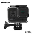 Orbmart 60 m caso habitação à prova dorbágua para gopro hero 8 mergulho preto capa protetora mergulho subaquático para go pro 8 acessórios