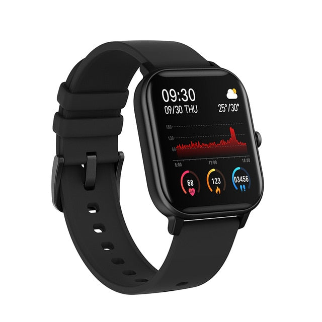 P8 relógio inteligente das mulheres dos homens ip67 à prova dip67 água rastreador de fitness esporte monitor freqüência cardíaca toque completo smartwatch para amazfit gts xiaomi