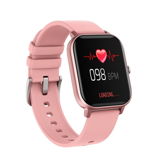 P8 relógio inteligente das mulheres dos homens ip67 à prova dip67 água rastreador de fitness esporte monitor freqüência cardíaca toque completo smartwatch para amazfit gts xiaomi