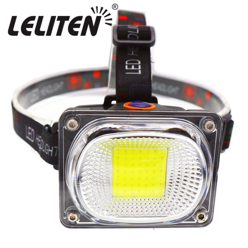 Portátil mini cob led farol de carregamento usb ao ar livre acampamento pesca faróis trabalho manutenção searchlight lanterna