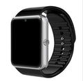 Relógio inteligente gt08 relógio de sincronização notifier apoio sim tf cartão conectividade bluetooth telefone android smartwatch liga