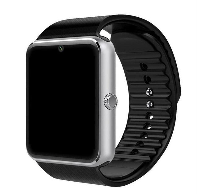 Relógio inteligente gt08 relógio de sincronização notifier apoio sim tf cartão conectividade bluetooth telefone android smartwatch liga