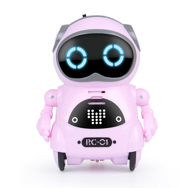 Robô de bolso falando diálogo interativo reconhecimento voz registro cantando dança contando história mini robô inteligente brinquedo