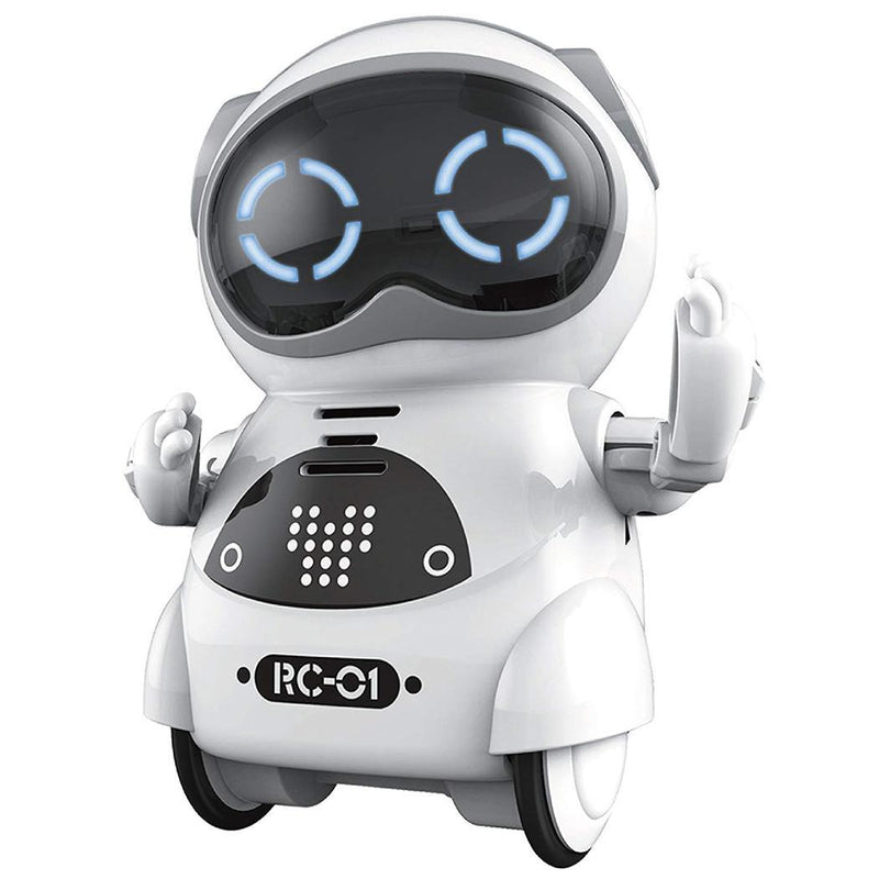 Robô de bolso falando diálogo interativo reconhecimento voz registro cantando dança contando história mini robô inteligente brinquedo