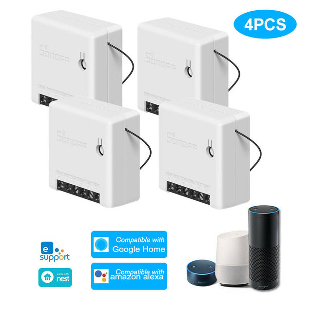 SONOFF MINI Wifi Interruptor Inteligente módulo 110-240V Controlador Temporizador Interruptor de luz de Controle de Voz do Trabalho Com a Amazônia Alexa inicial do Google