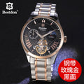 Suíça relógio mecânico automático masculino bestdon marca de luxo tourbillon relógios aço completo à prova dwaterproof água relogio masculino 7113g
