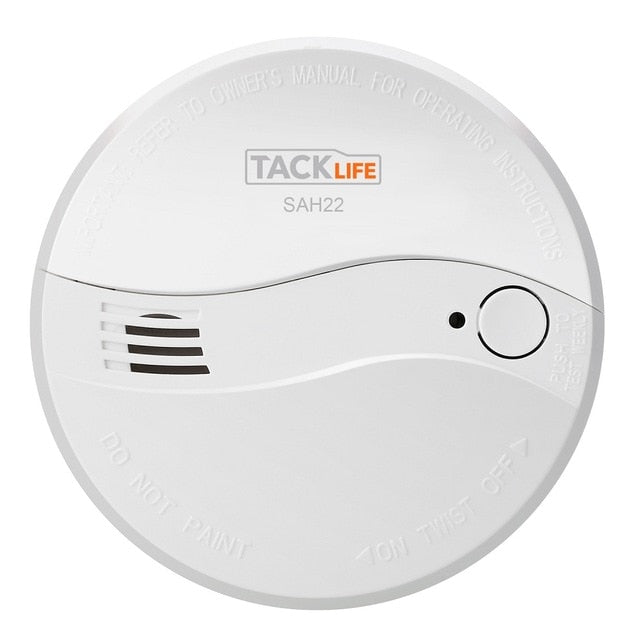 Tacklife 4 pces acessórios do alarme do detector de fumaça sensível sistema de alarme fumaça/detector de incêndio para o sistema de alarme de segurança em casa