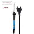 Temperatura ajustável kit de ferro de solda elétrica 220 v 110 v 60 w estação de retrabalho de solda conjunto de ferramentas de reparo de lápis de calor
