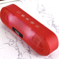 Tg led bluetooth alto-falante ao ar livre de metal portátil super baixo alto-falante sem fio 3d estéreo música surround com microfone fm tfcard aux