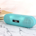Tg led bluetooth alto-falante ao ar livre de metal portátil super baixo alto-falante sem fio 3d estéreo música surround com microfone fm tfcard aux