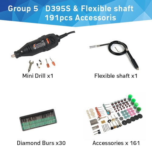 Tungfull mini broca 130 w máquina de perfuração 30000rpm velocidade variável ferramentas rotativas gravador elétrico para dremel 4000 3000