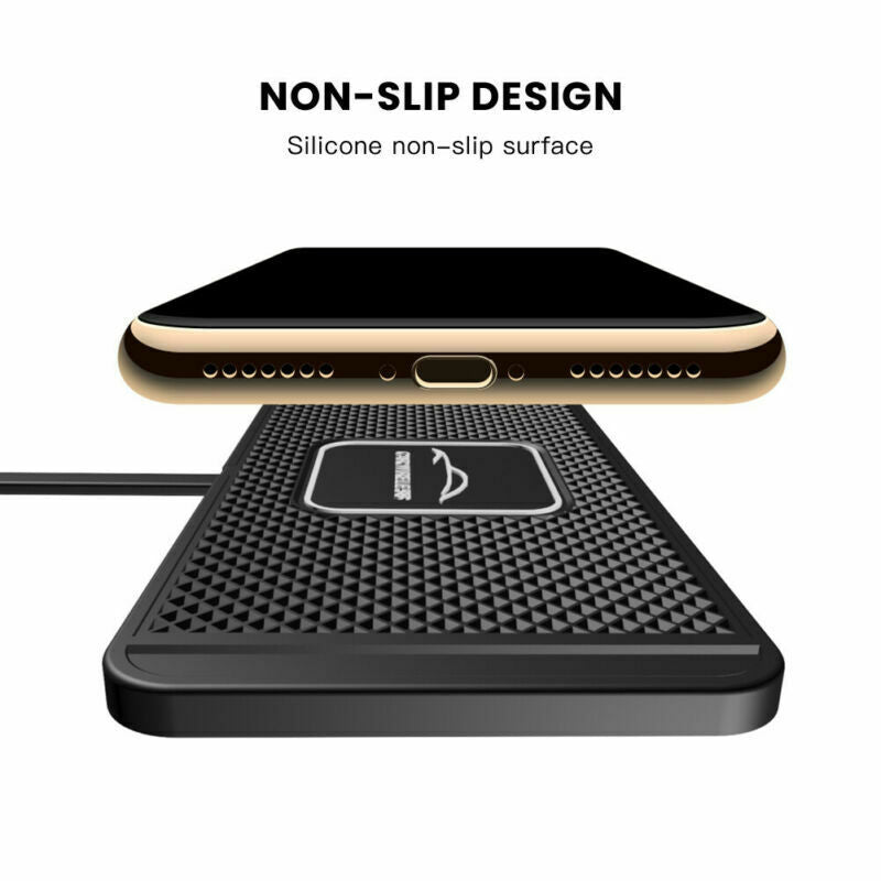 Universal qi carregador de telefone do carro sem fio almofada carregamento rápido esteira para iphone samsung huwei xiaomi 10 w carregadores rápidos