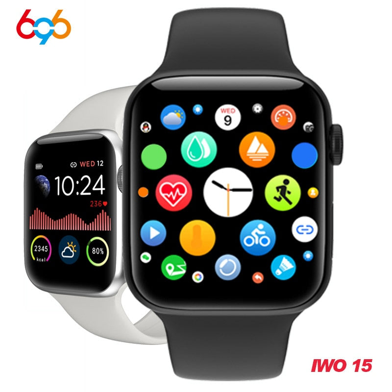 W68 relógio inteligente masculino série 5 toque completo ip67 à prova dip67 água rastreador de fitness monitor de freqüência cardíaca smartwatch feminino vs w58 iwo 12