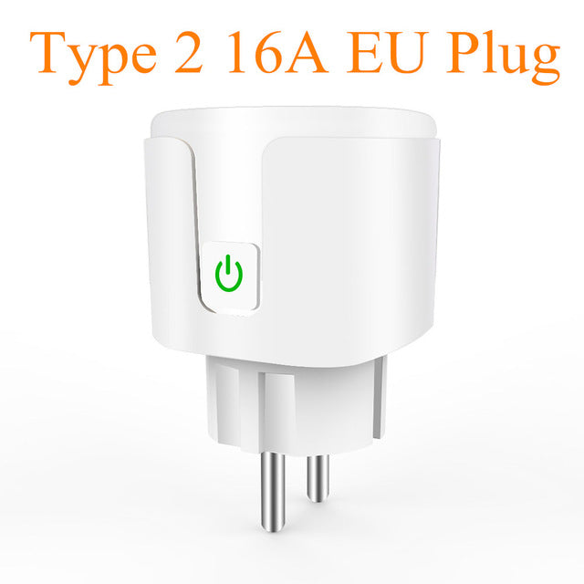 WiFi Tomada inteligente Plug UE 10A/16A Timing Controle APP para iOS Android Phone Funciona Com Alexa Inicial do Google controle De Voz Mini