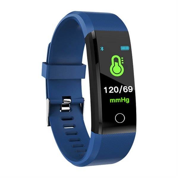 Zapet novo relógio inteligente das mulheres dos homens monitor de freqüência cardíaca pressão arterial fitness rastreador smartwatch esporte relógio para ios android + caixa