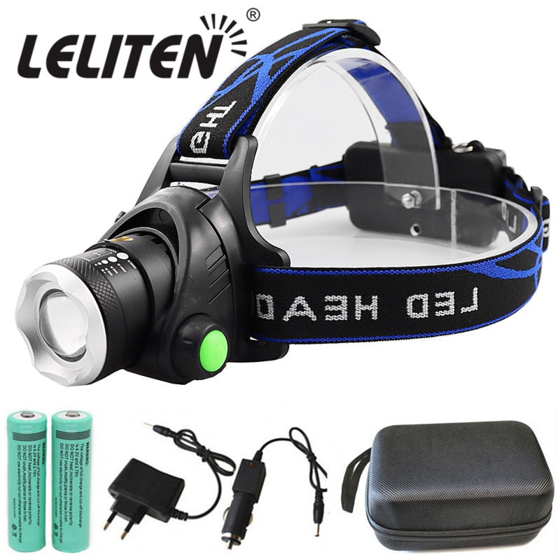 Zoom portátil xml-t6 l2 v6 led farol à prova dwaterproof água zoom faróis de pesca acampamento caminhadas lanterna com cabo usb