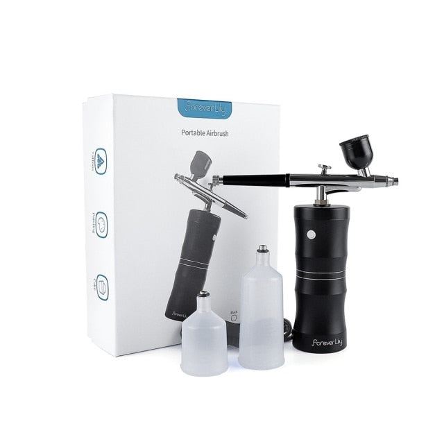 Maquiagem profissional aerógrafo com compressor Nano